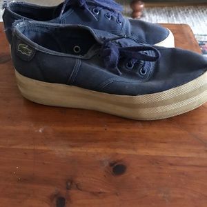 navy blue platform sneakers